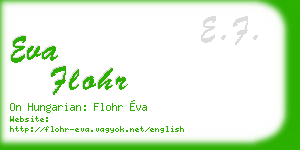 eva flohr business card